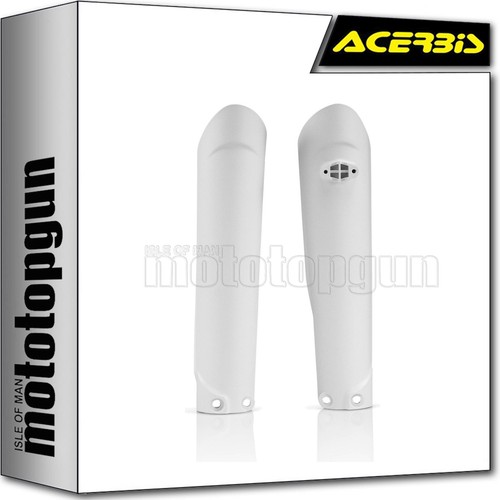Acerbis fork cover white ktm - fork,