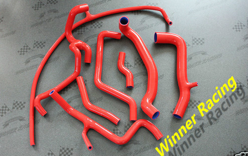 Red silicone hose kit - red,