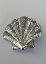 SHELL ENAMEL LAPEL PIN BADGE