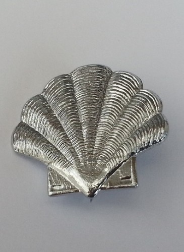 Shell enamel lapel - shell, pin