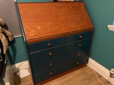 Vintage bureau writing desk - bureau,