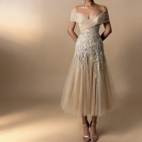 Champagne tulle custom mother - tulle,