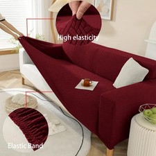 Elastic Fit Sofa Cover Stretchable Fabric  Settee Slip Cover 1/2/3/4 Seater Sofa
