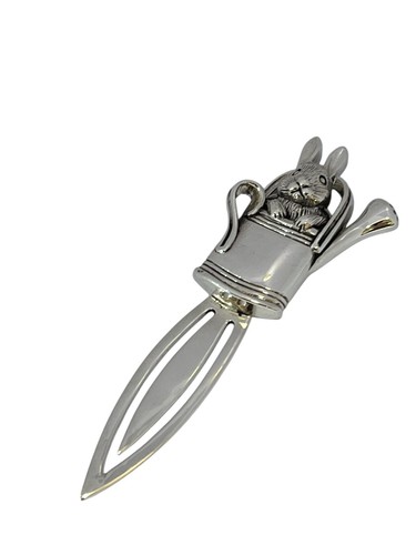 Sterling silver bookmark - silver,