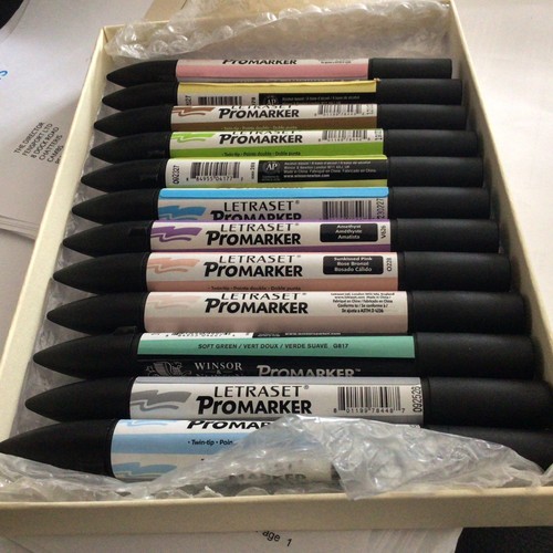 Asst letraset promarkers - promarkers,