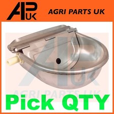 QTY Stainless Steel Water Trough Bowl Automatic Drinking Drinker Cow Pig Pony