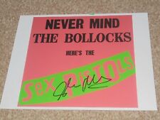 GLEN MATLOCK - SEX PISTOLS- 10x8  PHOTO SIGNED -(51)