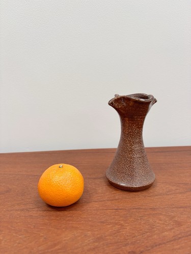 Studio pottery vase pinched - studio,