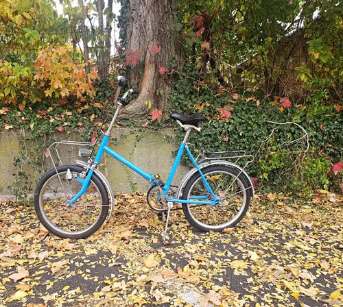 Dahon folding bike blue - dahon,