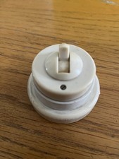 Crabtree Vintage Old White Bakerlite Type Dolly Light Switch And Pattress