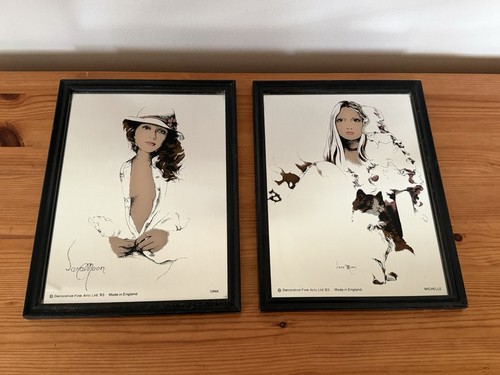 Pair vintage 1983 sara moon - pair,