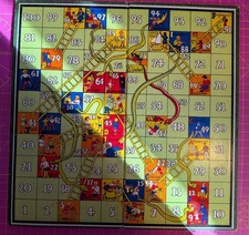 Vintage Snakes & Ladders game