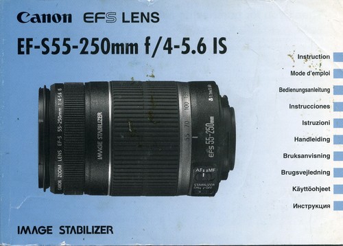 Canon efs lens s55 - efs,