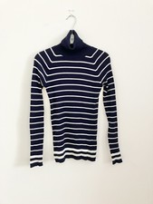 Zara Knit Blue White Stripe