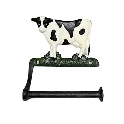 Cast iron cow toilet roll - cow,