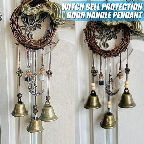 Witch wind chime doors - doors, hangers