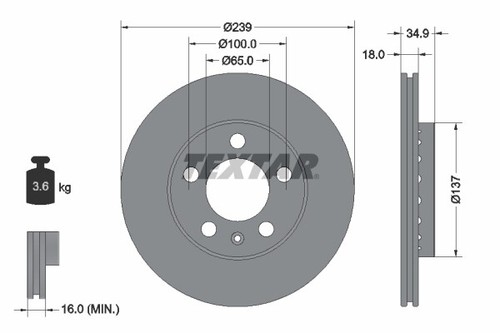 New brake disc for - disc,