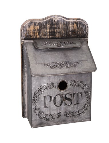 Distressed grey french mail - distressed,
