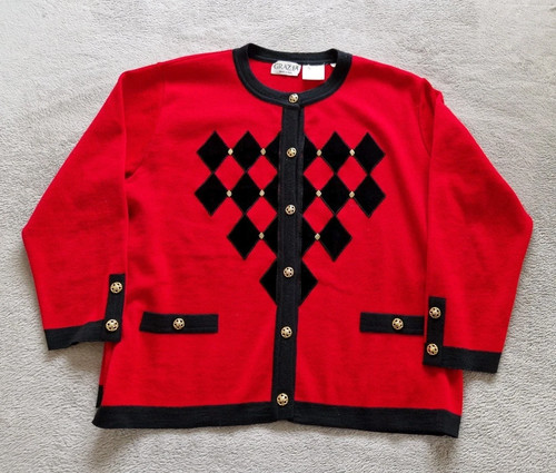 Vintage grazia red black - grazia,