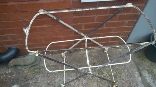 Victorian folding cot frame - victorian,
