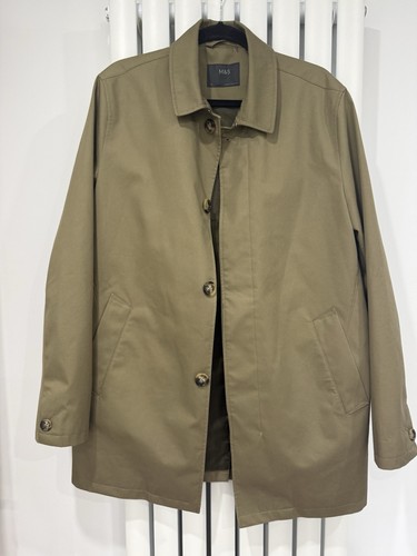 Men khaki mac - m&s, coat