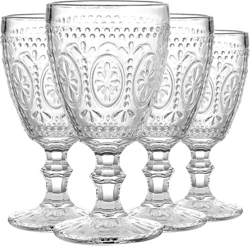 Amber wine glasses - glasses,,