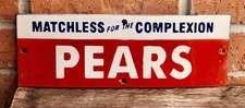 SUPERB RECTANGULAR PEARS SOAP ENAMEL SIGN - MANCAVE / KITCHEN