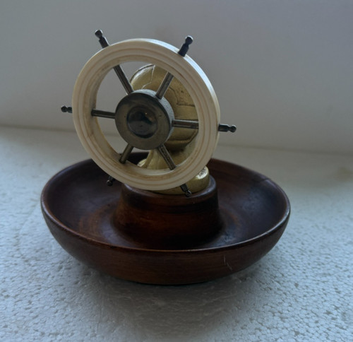 Vintage nautical brass ships - nautical,