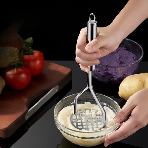 Stainless steel potato masher - stainless,