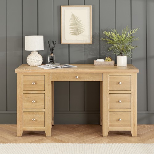 Twin pedestal desk - desk, cheshire