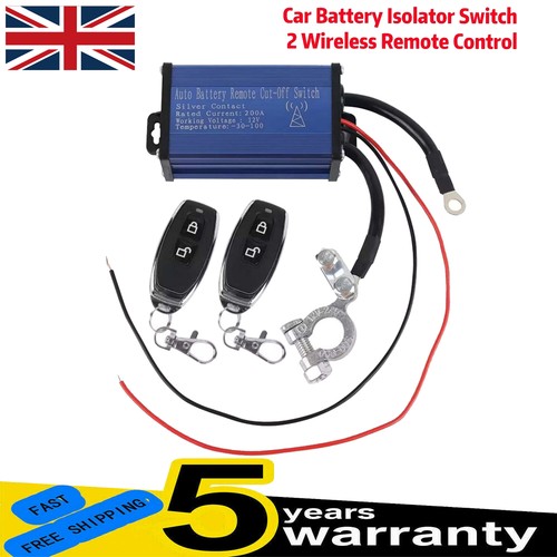 Car battery disconnect cut - battery, off