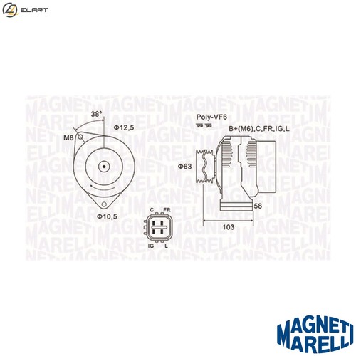 Alternator 063731727010 for - alternator,