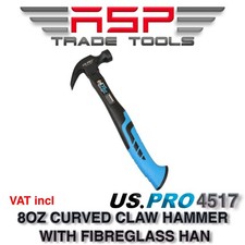 8oz Claw Hammer FIBREGLAS Grip