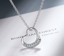 Crystal Heart Pendant 925