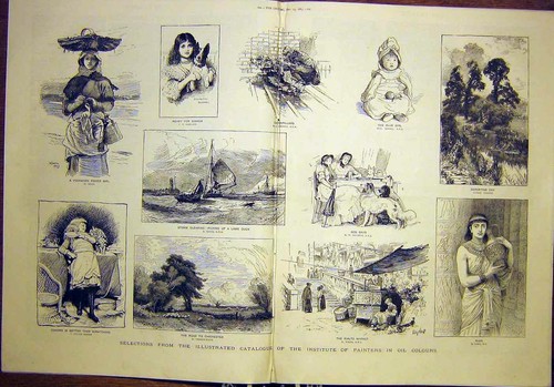 Original old antique print - original,