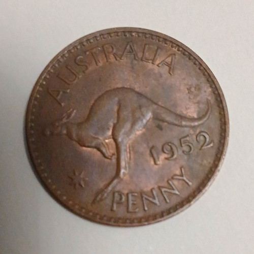 Australia one penny - penny, 1952
