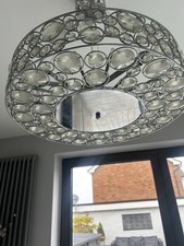 Next Crystal Pendant Chrome Lights (x2) Perfect Condition ￼