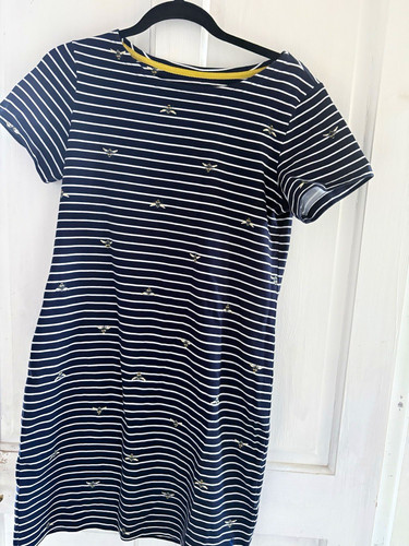 Joules navy white striped - &,