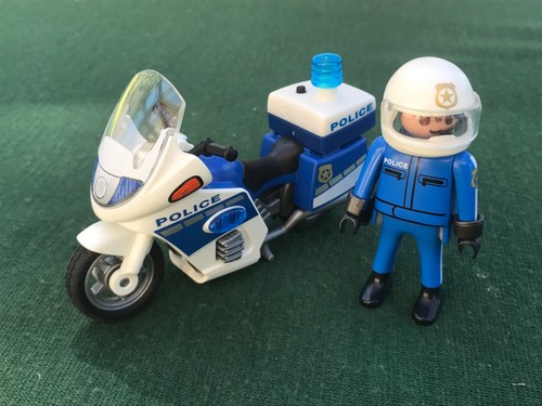 Playmobil police bike with - police,