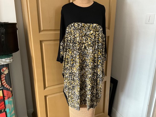 Masai dress black - /mustard, size