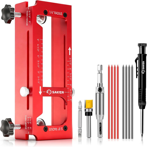 Door hinge jig and - jig,