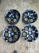 17 inch ford snow flake alloy rims black, recently refurbished with free tyres. 