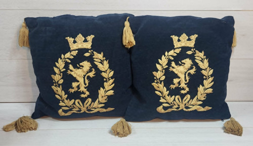 Pair warwick blue velvet - blue,
