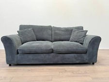 Harry Fabric 3 Seater Sofa – Grey