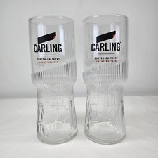 Carling beer pint glass - carling, 2