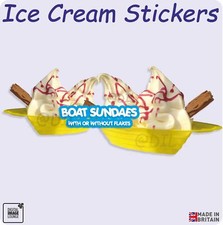 ICE CREAM Stickers - Boat