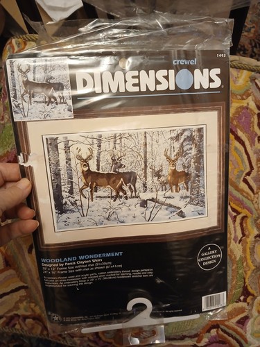 Vintage deer tapestry woodland - deer,
