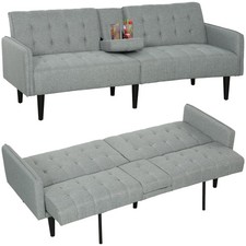 HOMCOM Upholstered Sofa bed 3