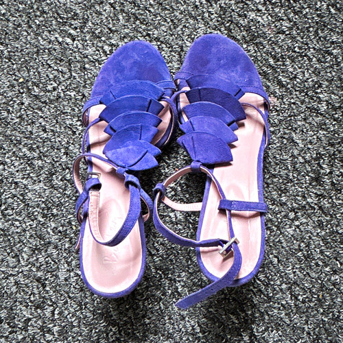 Boden purple leather - boden, strappy