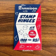 Dennison Stamp Hinges Vintage Stamp Supplies